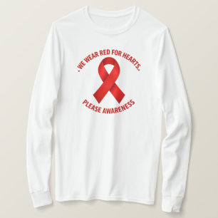Wir tragen Rot für Herzen – Roter Band Awareness T-Shirt
