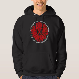 Wir tragen rote Sonnenblume hämolytische Anämie Be Hoodie