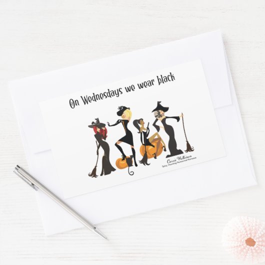 Wir tragen Schwarz Rechteckiger Aufkleber (Umschlag)