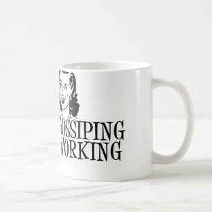 Wir tratschen nicht, wir netzwerken B&W Kaffeetasse