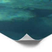 Wir träumen tropisch blau unter Meeresmotivation Poster (Ecke)