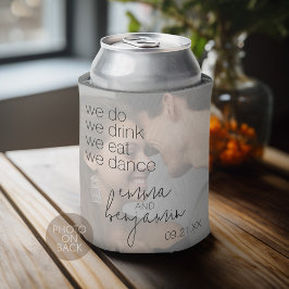 Wir trinken Essenstanz - Moderne Hochzeit Dosenkühler