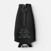 Wir trinken Essenstanz - Moderne Hochzeit Flaschenkühler (Rückseite)