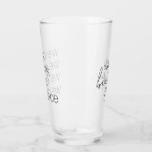 Wir trinken Essenstanz - Moderne Hochzeit Glas (Links)