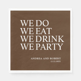 Wir trinken Party Cocktail Serviette