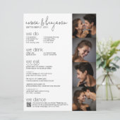 Wir tun - alles in einem BW - QR - 5 Fotos - Hochz (Stehend Vorderseite)