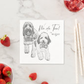 Wir tun auch! Dog Cocktail Napkin Serviette (Beispiel)