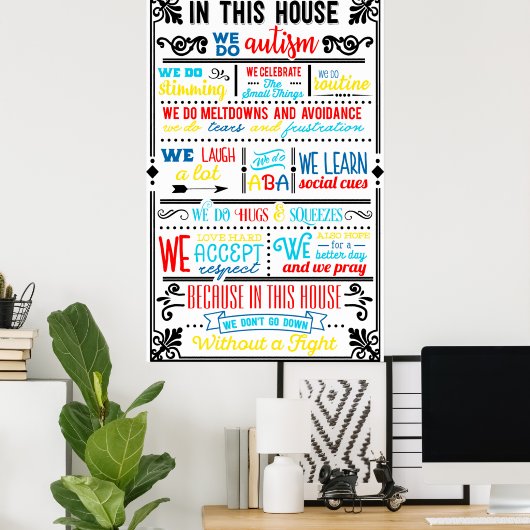 Wir tun Autismus Poster (Heimbüro)
