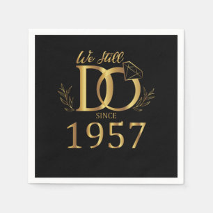 Wir tun das noch seit 1957 Heiratsjargon Serviette