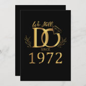 Wir tun das noch seit 1972 Hochzeitsfreunde Einladung (Vorne/Hinten)