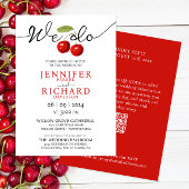 Wir tun | Einfache rustikale Kirschen Früchte Hoch Einladung