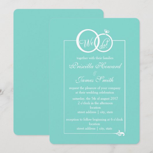 Wir tun! einladung (Vorne/Hinten)