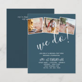 WIR TUN Engagement Party Einladungen MODERNE Farbe (Vorne/Hinten)