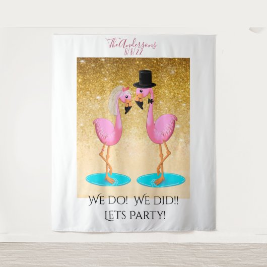 Wir tun es! Das haben wir getan! Lasse Party. Hoch Wandteppich (Vorderseite)