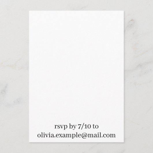 Wir tun es - ein Paar auf der Wiese küssen Begleitkarte (Rückseite)