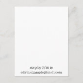 Wir tun es - ein Paar auf der Wiese küssen Begleitkarte (Rückseite)