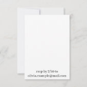 Wir tun es - ein Paar auf der Wiese küssen Einladung (Rückseite)