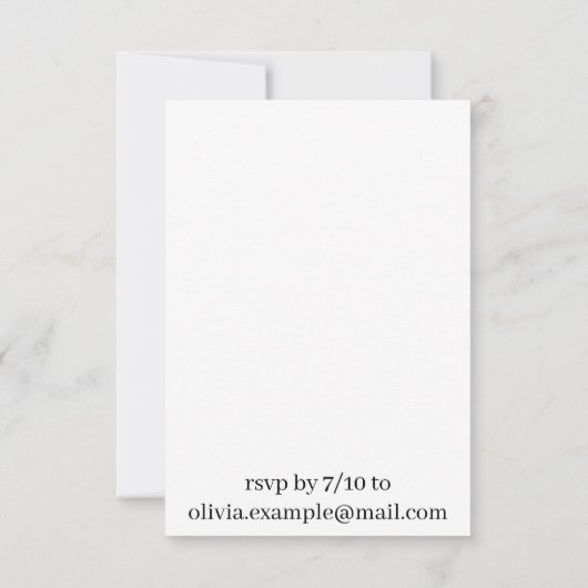 Wir tun es - ein Paar auf der Wiese küssen Einladung (Rückseite)