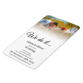 Wir tun es - ein Paar auf der Wiese küssen Magnet (Linke Seite)