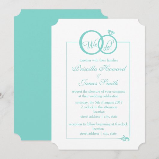 Wir tun es! einladung (Vorne/Hinten)