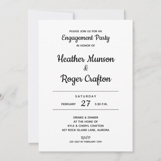 Wir tun es! EINLADUNG DER ENGAGEMENT-PARTEI | Bild (Vorderseite)