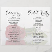 Wir tun es! Elegantes Rote Rose DIY Fold Wedding P (Rückseite)