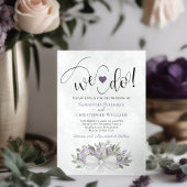 Wir tun es! Eukalyptus & Lavender Wedding Einladung