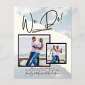 Wir tun es! FOTO Engagement Partei Einladungen Hau (Vorderseite)