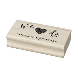 Wir tun es! Hochzeit Gummistempel