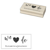 Wir tun es! Hochzeit Gummistempel (Stempel)