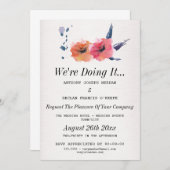 Wir tun es - homosexuelle Hochzeits-mit Einladung (Vorne/Hinten)