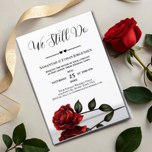 Wir tun es immer noch! Eine romantische Hochzeit d Einladung