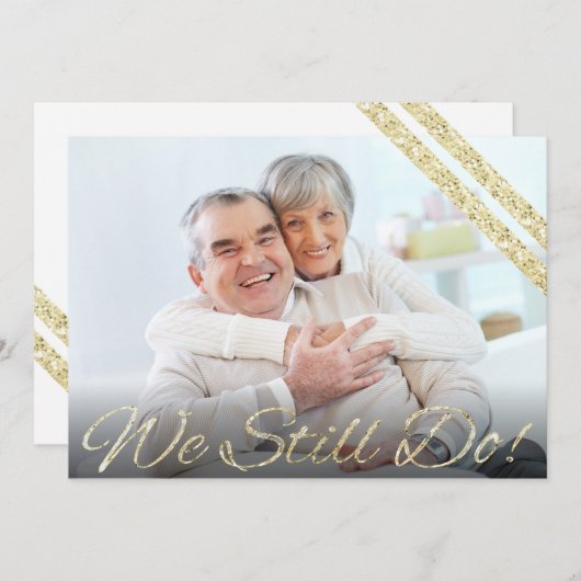 Wir tun es immer noch! | Modernes 50. Jubiläum Einladung (Vorne/Hinten)