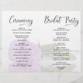 Wir tun es! Lilac Lila Rose Modernes Hochzeitsprog (Rückseite)