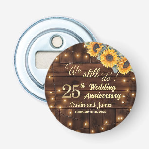 Wir tun es noch 25. Hochzeitsjubiläum Lichterkette Flaschenöffner