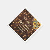 Wir tun es noch 60. Hochzeitsjubiläum Lichterkette Serviette (Ecke)