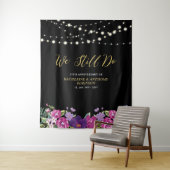 Wir tun es noch | Hochzeitsfeier der SaitenLICHT Wandteppich (Beispiel)