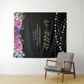 Wir tun es noch | Hochzeitsfeier der SaitenLICHT Wandteppich (Beispiel (Horizontal))