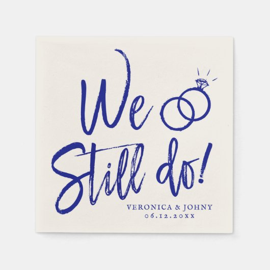 Wir tun es noch | Jubiläum-Party Serviette (Vorderseite)