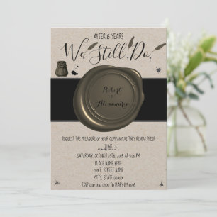 Wir tun es noch   Neueröffnung zum Hochzeitstag Einladung