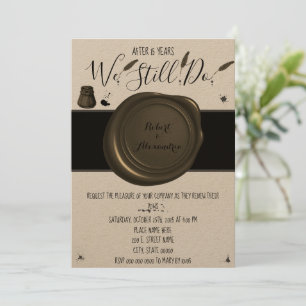 Wir tun es noch Neueröffnung zum Hochzeitstag Einladung