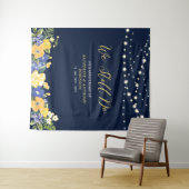 Wir tun es noch | String Lights Wedding Anniversar Wandteppich (Beispiel (Horizontal))