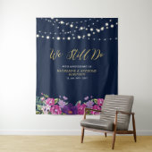 Wir tun es noch | String Lights Wedding Anniversar Wandteppich (Beispiel)