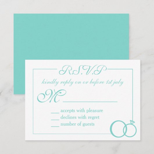 Wir tun es! RSVP karte (Vorne/Hinten)