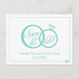 Wir tun es! Save The Date Ankündigungspostkarte