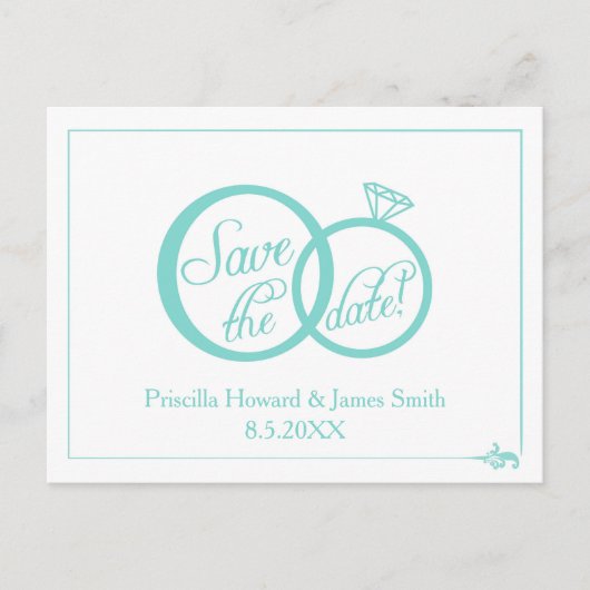 Wir tun es! Save The Date Ankündigungspostkarte (Vorderseite)