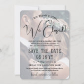 Wir tun es, wir haben gepflückt! Foto Hochzeit Emp Save The Date (Vorderseite)