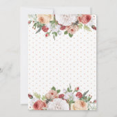 Wir tun| Handschrift und Rose Hochzeit Einladung (Rückseite)