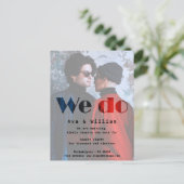 Wir tun - Herbsthochzeit - reservieren Sie das Dat Ankündigungspostkarte (Stehend Vorderseite)