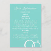 Wir tun Hochzeit Begleitkarte (Vorderseite)